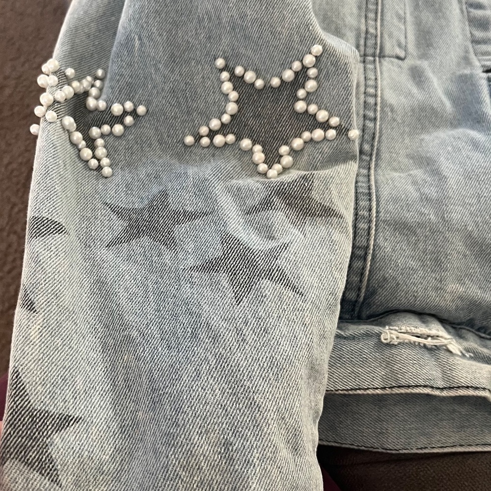 B 18    Pearl Denim Jacket - Picture 7 of 8